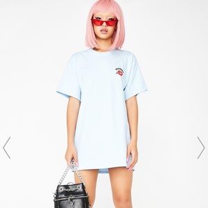 [No Hours] Light Blue Cute Graphic Ted